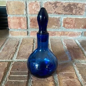 Art Glass Cobalt Blue Cruet
